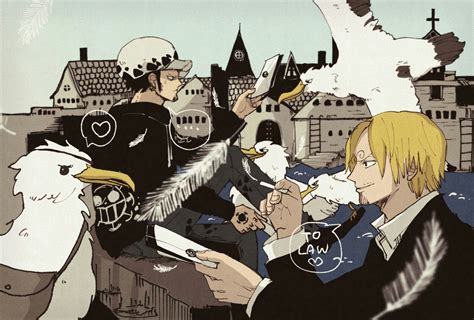 Law X Sanji Love Ship North Blue One Piece Trafalgar Law And Sanji Vinsmoke Luffy Zoro