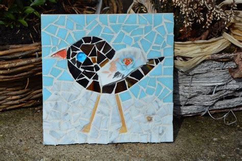 Vogel Wandbild Mosaik Fliese Upcycling Von Mosaik Und Kreativwerkstatt