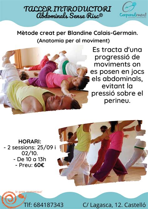 TALLER INTRODUCTORI ABDOMINALS SENSE RISC Corporalment Castellón