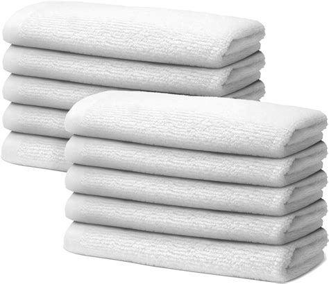 Ôhm 10 Pieces Guest Towels Set 30x50cm Premium 100 Turkish Cotton