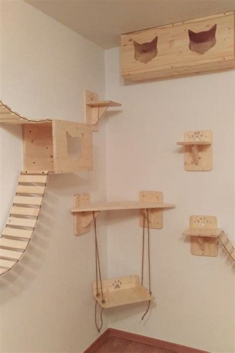 Rooms Transformed Into Overhead Cat Playgrounds With Walkways And