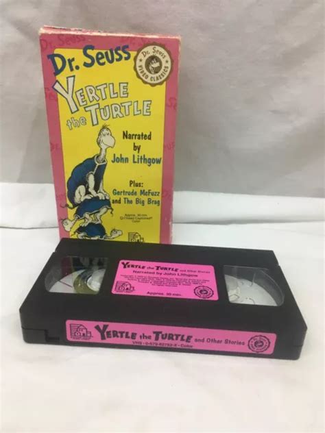 Dr Seuss Yertle The Turtle Other Stories Vhs Tape Narrated By John