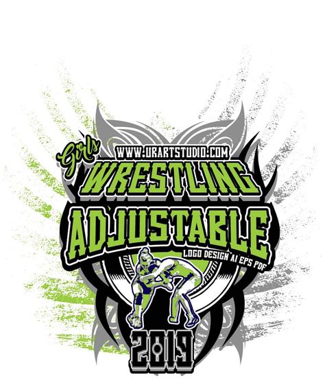 Girls Wrestling Adjustable Logo Design Eps Ai Pdf 007 Urartstudio