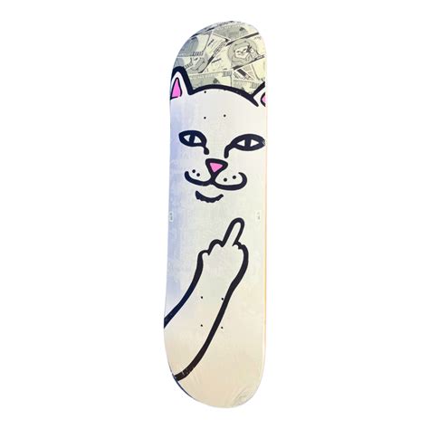 Rip N Dip Lord Nermal Moneybag 8 Skate Deck Ghost Boards