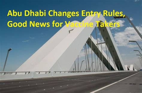 Abu Dhabi changes entry rules, exempts Covid vaccine takers | The UAE News