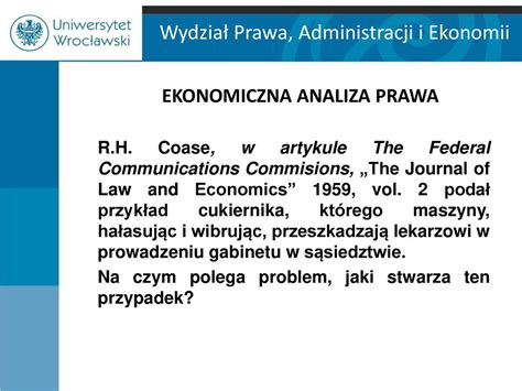 EKONOMICZNA ANALIZA PRAWA Ppt Pobierz