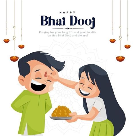 Premium Vector Banner Design Of Happy Bhai Dooj Indian Festival