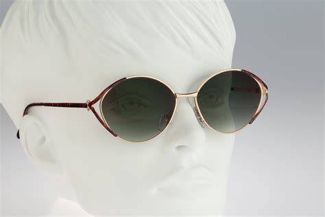 Round Sunglasses Filos 6342 3m47 Vintage 90s Gold And Tortoise Etsy