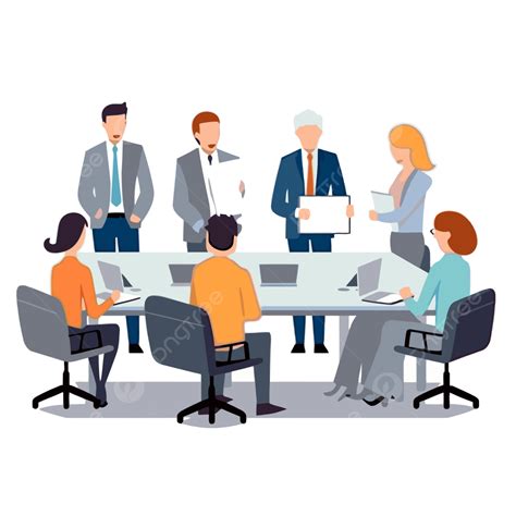 Business Meeting Table Clipart