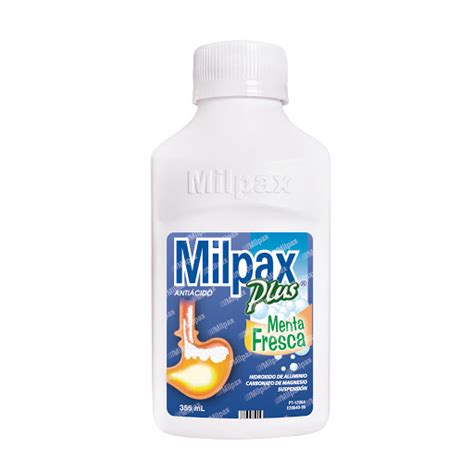 Milpax Plus Menta Hidroxido De Aluminio Magnesio Alginato Frasco