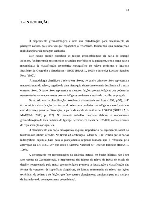 PDF Mapeamento Geomorfológico e Geoambiental da Bacia do PDF