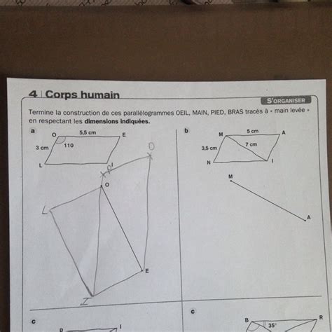 Bonjour je suis bloquée à cet exercice de géométrie j ai essayer le