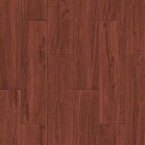 Style Selections Serso Mahogany 6 In X 24 In Porcelain Wood Look Floor