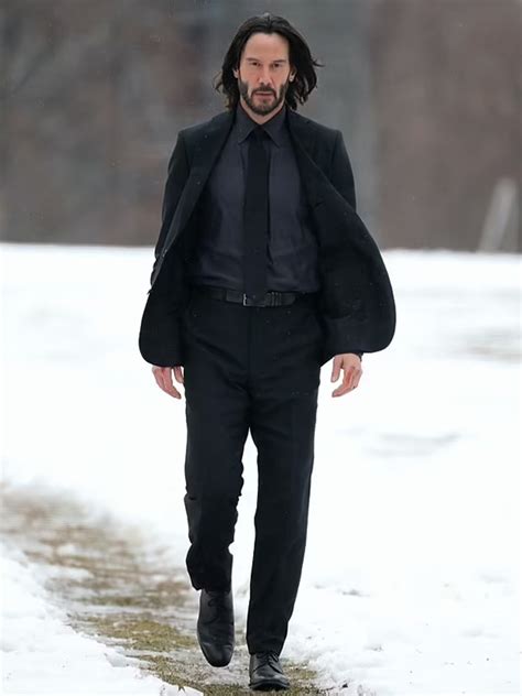 Keanu Reeves John Wick Chapter Black Suit Movie Jackets