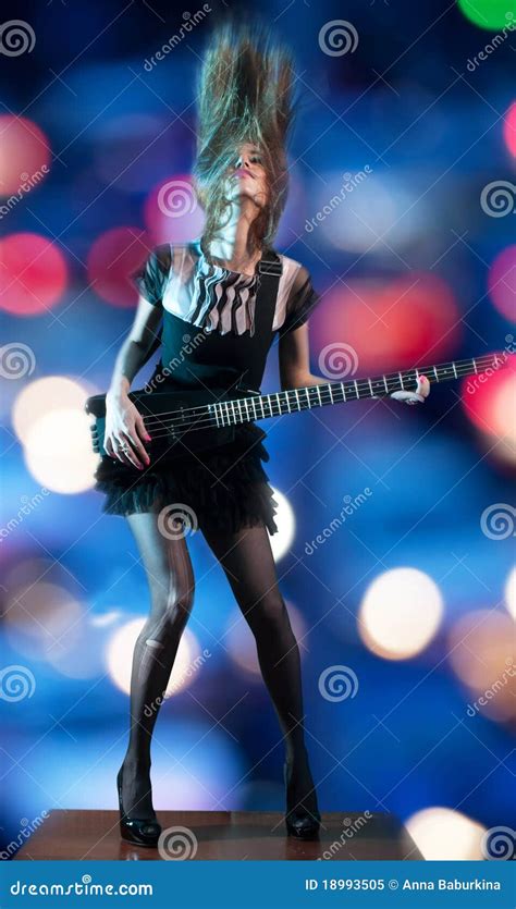 Hippie Rocker Woman Stock Image Image Of Sound Crazy 18993505