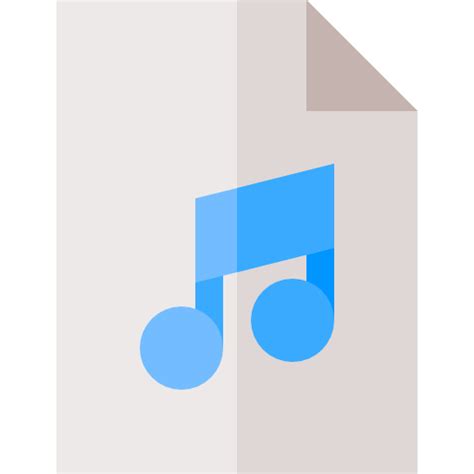 Audio file Basic Straight Flat icon