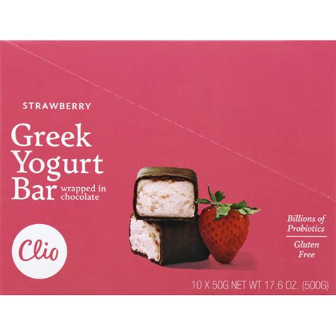 Clio Yogurt Bar Greek Strawberry 10 Each Delivery Or Pickup Near Me