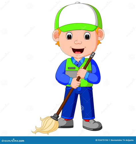 Cartoon Man Cleaning Cartoons, Illustrations & Vector Stock Images ...