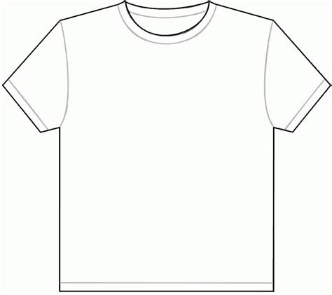 Download Or Print This Amazing Coloring Page: Best Photos Of Intended For Blank Tshirt Template ...