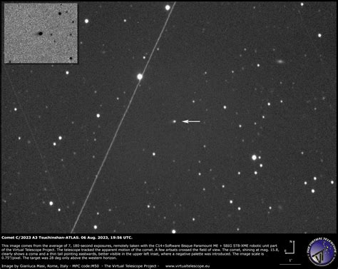 Kometa C A Tsuchinshanatlas Kdy A Kde Ji Pozorovat Astro