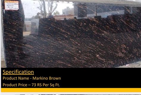 Markino Brown Granite Slabs Thickness Mm At Rs Square Feet In