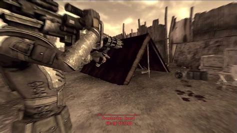 Fallout New Vegas Shoulder Mount Minigun Youtube