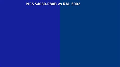 Ncs Index S4030 R80b Omzetten Naar Ral 5002 Ral Kleuren