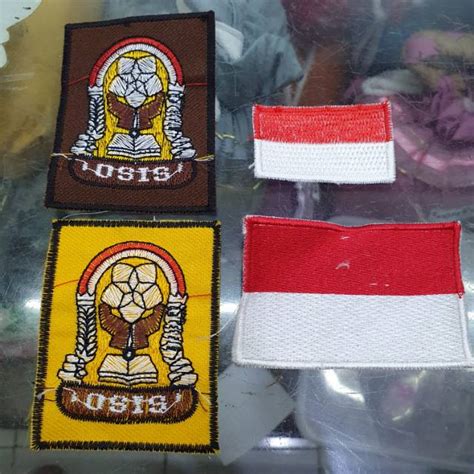 Jual Label Badge Logo Osis Sd Smp Smu Bendera Paskibra Bet Bed