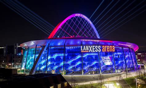 Kölner Lanxess Arena Lichtshow zur Handball EM