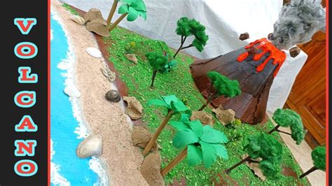 How To Make Volcano Model Volcano Project Diorama Model Making Diy