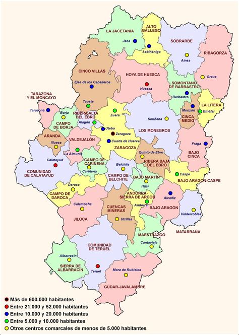 Mapa De Arag N Provincias Municipios Tur Stico Y Carreteras De Arag N