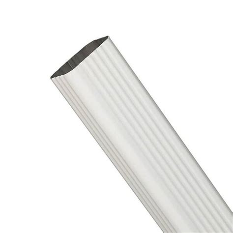 Spectra Metals 3 In X 4 In X 10 Ft Hd White Aluminum Downspout