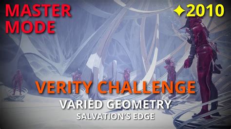 Verity Challenge Master Salvation S Edge Destiny Ps Youtube