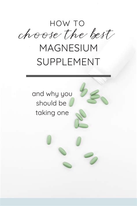 Magnesium Benefits & How To Choose The Best Magnesium Supplement For Your Body | Best magnesium ...