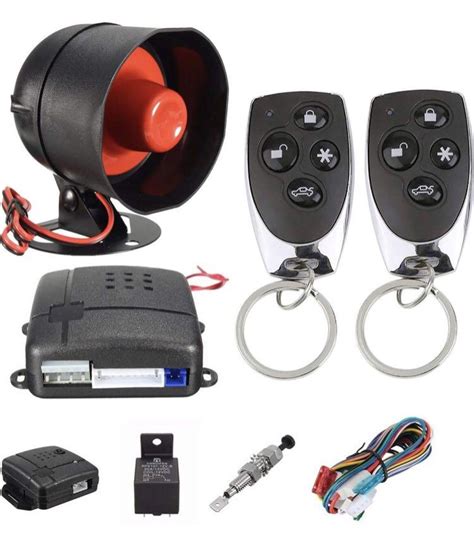 Car Alarm Vehicle Security System Keyless Remote Control Siren Horn