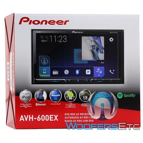 Pioneer Avh Ex In Dash Din Touchscreen Dvd Receiver With Bluetooth