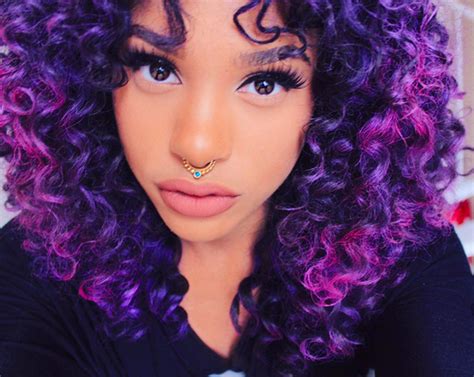 Black Women With Purple Hair