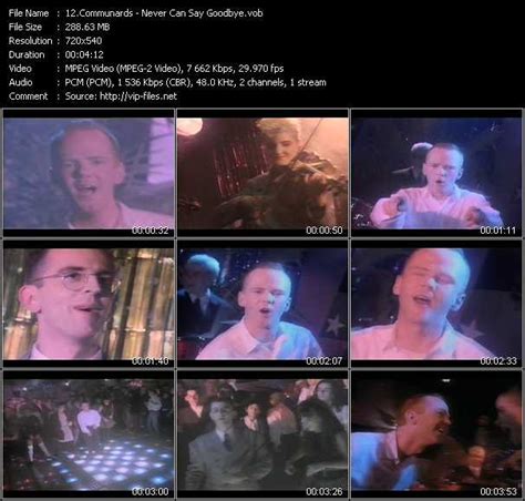 Communards «Never Can Say Goodbye» VOB File