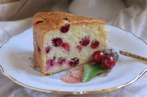 Cranberry Cake with Orange Glaze - Christina's Cucina