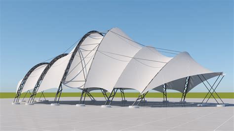 3d Tensile Steel Structure Model Turbosquid 1723553