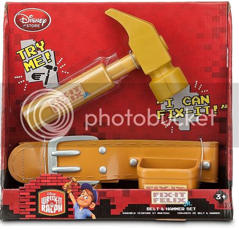 Wreck It Ralph Fix It Felix Jr Tool Belt Hammer Toy Set Sound New Wreck ...