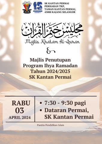 Buku Program Khatam Quran Dan Penutupan Ihya Ramadan G