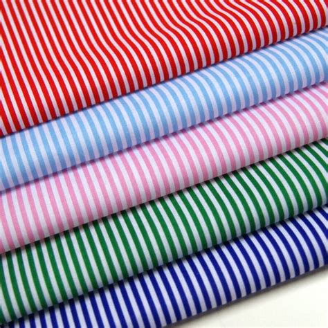 Candy Stripe Cotton Fabric Cloth Green Orange Turquoiseaqua Various