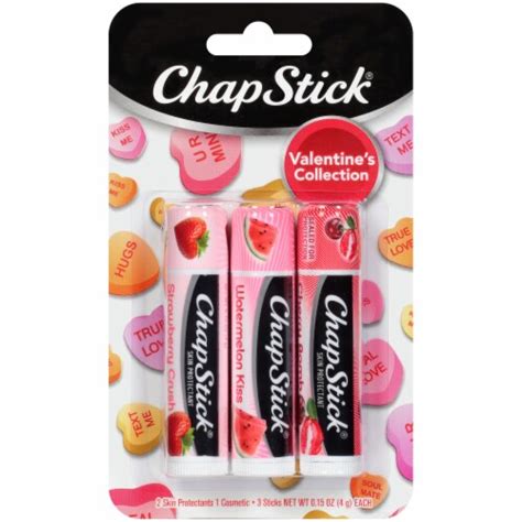 Chapstick Valentines Collection Lip Balm Variety Pack 3 Ct 015 Oz