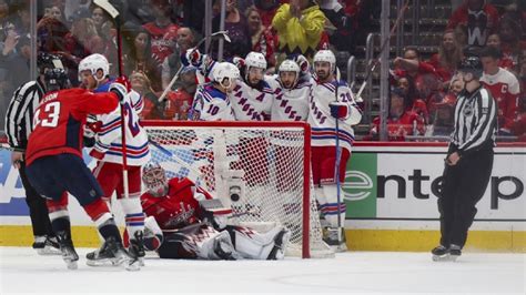 Rangers Finish Off Sweep Of The Capitals Move On To The 2nd Round Of