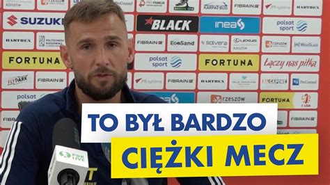 Wojciech Łobodziński po meczu Stal Rzeszów Arka Gdynia YouTube