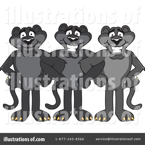 Panther School Mascot Clipart #1361807 - Illustration by Mascot Junction