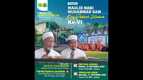 Pengajian Umum Maulid Nabi Muhammad Saw Ponpes Iqlima Al Islamiyah