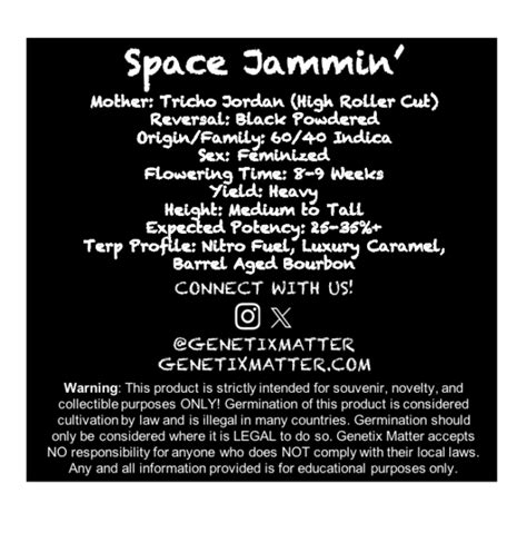 Space Jammin Genetix Matter