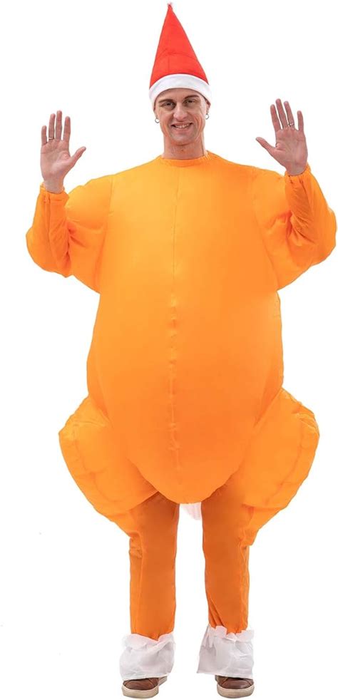 Amazon Ihgyt Inflatable Honey Turkey Costume Blow Up Jaws Jumpsuit